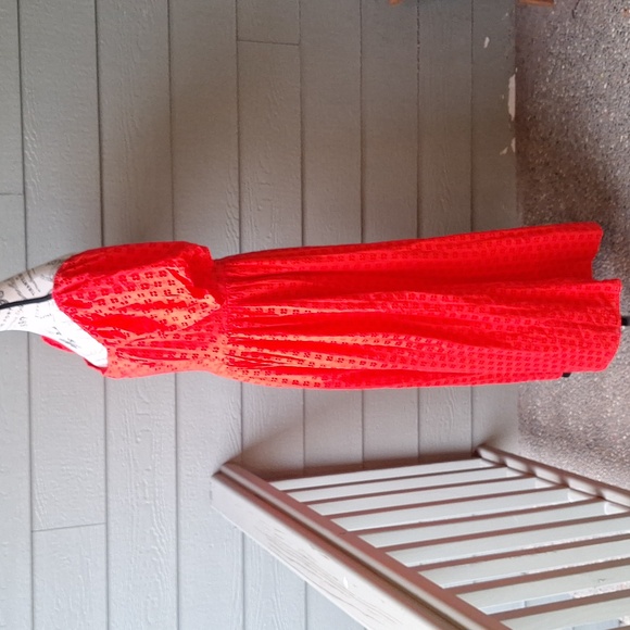 Anthropologie Selected Femme Anelli Off The Shoulder Organic Cotton Eyelet Dress - Picture 9 of 15